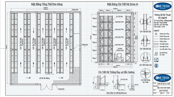 Bản vẽ thiết kế kệ drive in Đồng Tháp Bản vẽ thiết kế kệ drive in Đồng Tháp theo mặt bằng kho