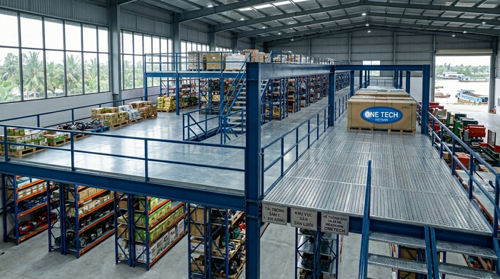 Báo giá kệ sàn mezzanine Đồng Tháp theo thiết kế Báo giá kệ sàn mezzanine Đồng Tháp theo diện tích kho