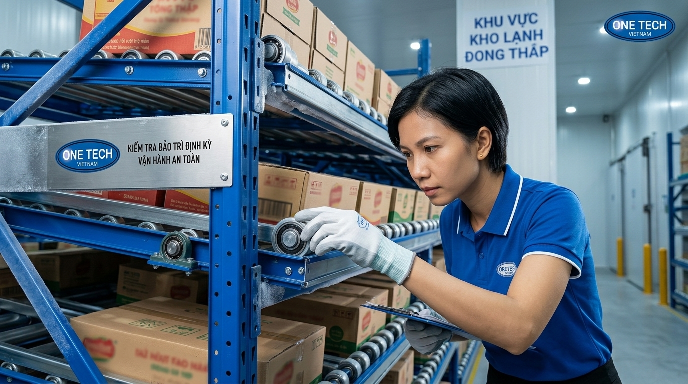 Bảo trì kệ con lăn cho kho lạnh và kho thực phẩm tại Đồng Tháp