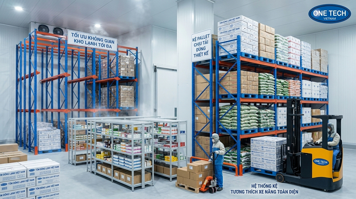 Các loại kệ kho lạnh Đồng Tháp phù hợp cho nhiều quy mô kho