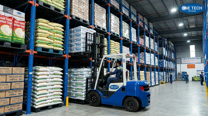 Kệ drive in Đồng Tháp cho kho hàng nặng và kho lạnh Hệ thống kệ drive in Đồng Tháp cho kho pallet hàng nặng