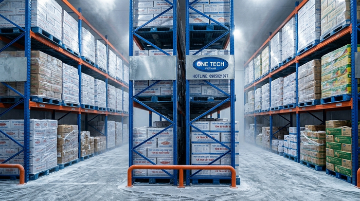 Kệ pallet chịu tải nặng cho kho lạnh Đồng Tháp