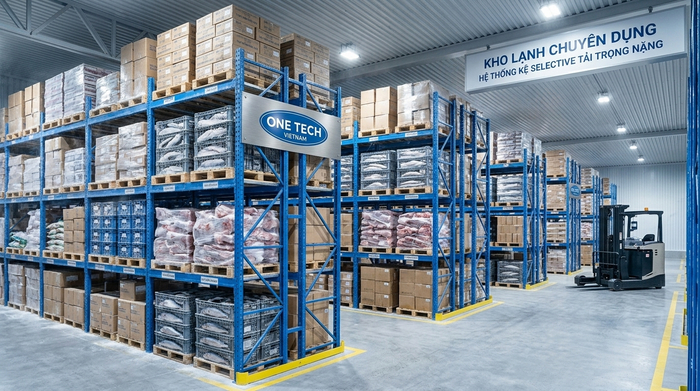 Kệ Selective cho kho lạnh pallet tại Đồng Tháp