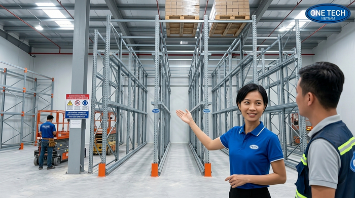 Lắp đặt kệ drive in Đồng Tháp Lắp đặt kệ drive in Đồng Tháp cho kho pallet