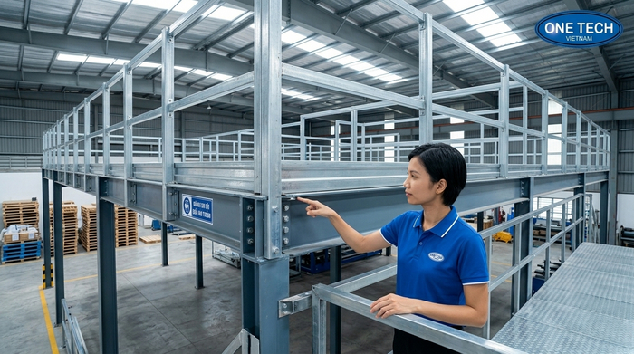 Nghiệm thu kệ sàn mezzanine sau thi công Nghiệm thu hệ thống kệ sàn mezzanine sau lắp đặt