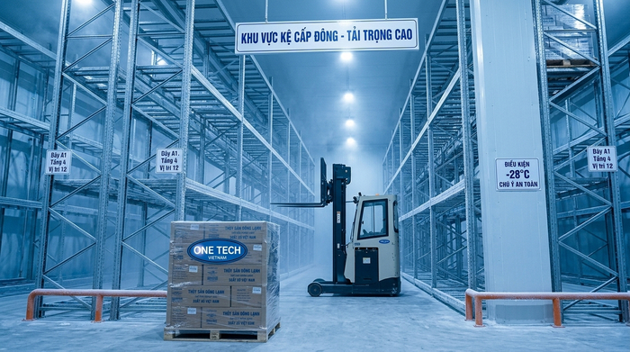 Thiết kế kệ kho lạnh chịu nhiệt độ âm sâu cần tính tải trọng và lối xe nâng