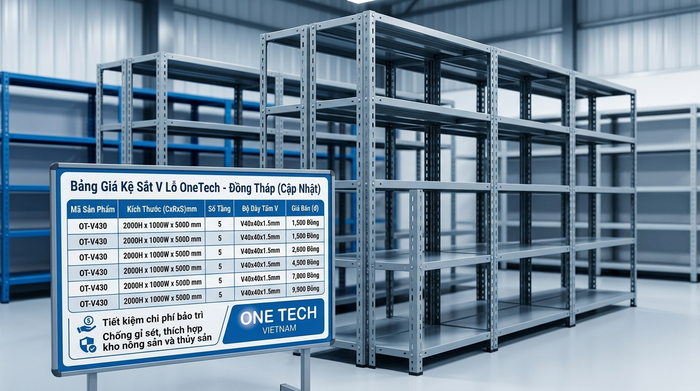 Bảng báo giá kệ sắt v lỗ Đồng Tháp mới nhất từ nhà máy Bảng báo giá kệ sắt v lỗ Đồng Tháp mới nhất từ nhà máy