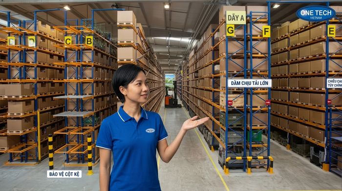 Báo giá Kệ Narrow Aisle Đồng Tháp theo tải trọng chiều cao và phụ kiện