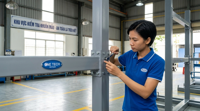 Bảo trì kệ khuôn để vận hành an toàn Bảo trì định kỳ kệ khuôn chịu tải nặng trong nhà xưởng