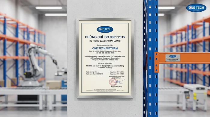 Tiêu chuẩn chất lượng ISO 9001 Chứng nhận ISO 9001 của OneTech