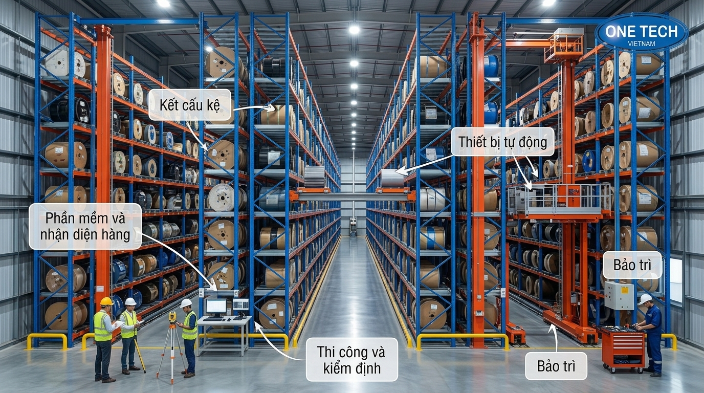 Dự toán chi phí đầu tư kệ kho ASRS Đồng Tháp
