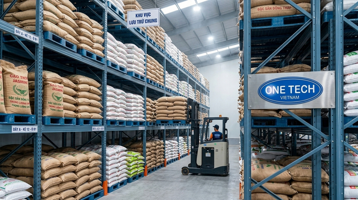 Kệ Double Deep cho kho gạo Đồng Tháp Kệ Double Deep cho kho gạo và nông sản tại Đồng Tháp
