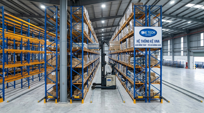 Kệ Narrow Aisle Đồng Tháp tối ưu lối đi hẹp trong kho công nghiệp