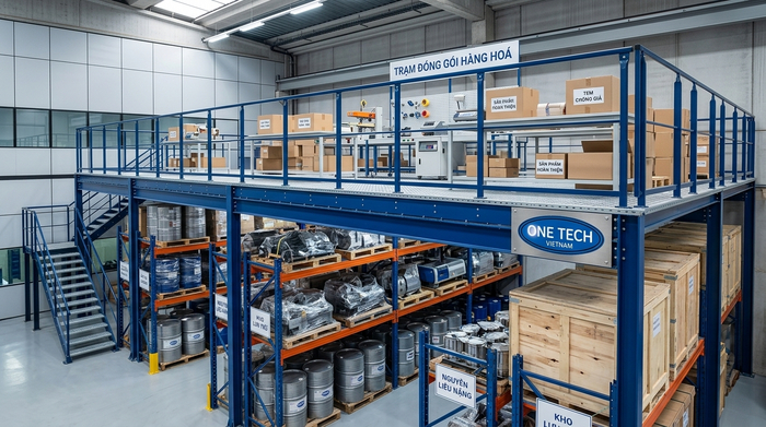 Hệ thống kệ sàn Mezzanine hiện đại Kệ sàn Mezzanine tận dụng chiều cao kho