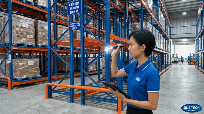 Kiểm tra tải trọng kệ Double Deep Kiểm tra tải trọng kệ Double Deep để đảm bảo an toàn kho