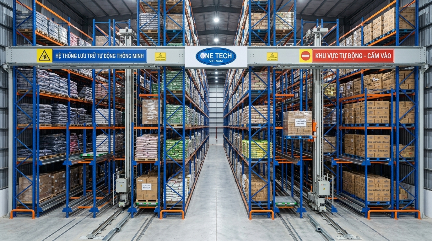 Kệ kho ASRS Đồng Tháp giúp tối ưu diện tích kho hàng