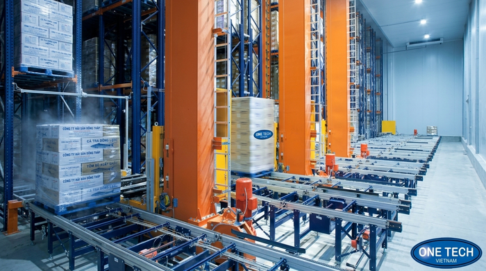 Stacker-Crane cho kho lạnh thủy sản Đồng Tháp