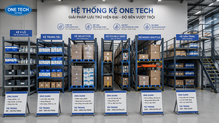 Báo giá kệ kho dược phẩm Đồng Tháp theo loại kệ và tải trọng