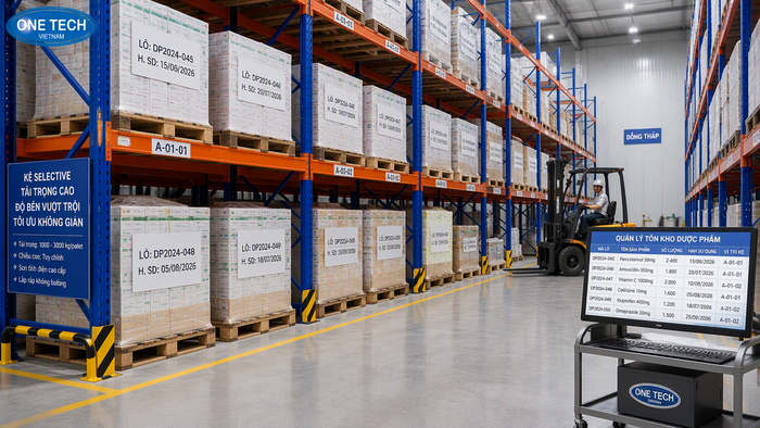 Kệ Selective cho kho pallet dược phẩm tại Đồng Tháp