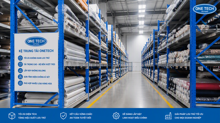 Thiết kế layout kệ để vải Đồng Tháp tối ưu lối đi