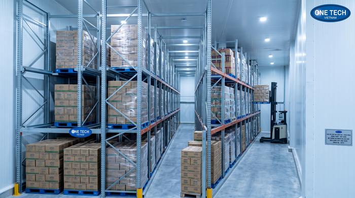 Kệ Drive In cho kho lạnh FMCG mật độ cao tại Đồng Tháp