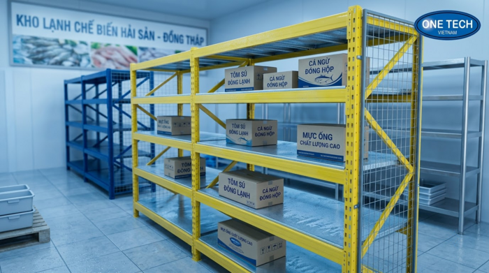 Kệ trung tải cho kho lạnh tại Đồng Tháp chống ẩm và dễ vệ sinh