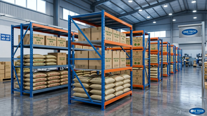 Kệ trung tải sơn tĩnh điện chống gỉ phù hợp kho hàng Đồng Tháp