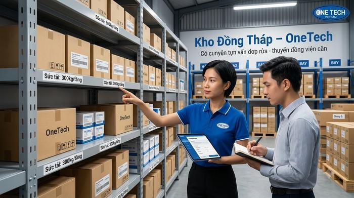 Liên hệ Kệ kho hàng Đồng Tháp trực thuộc tập đoàn OneTech để tư vấn kệ trung tải