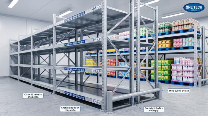 Tiêu chuẩn an toàn khi lắp đặt kệ kho FMCG tại Đồng Tháp